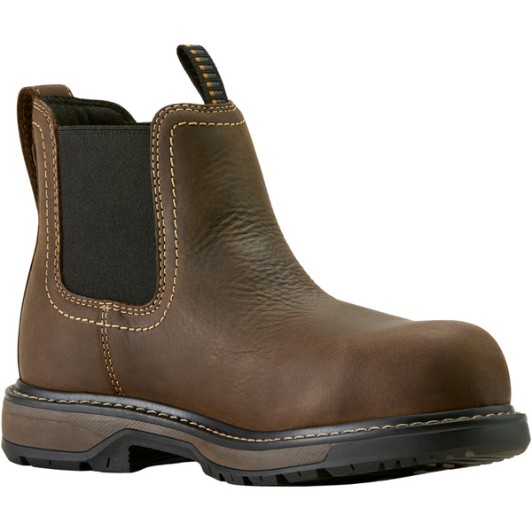 2025 Ariat Femmes Riveteuse Chelsea Imperméable Composite Toe Bottes De Travail 10063812 - Dark Brown